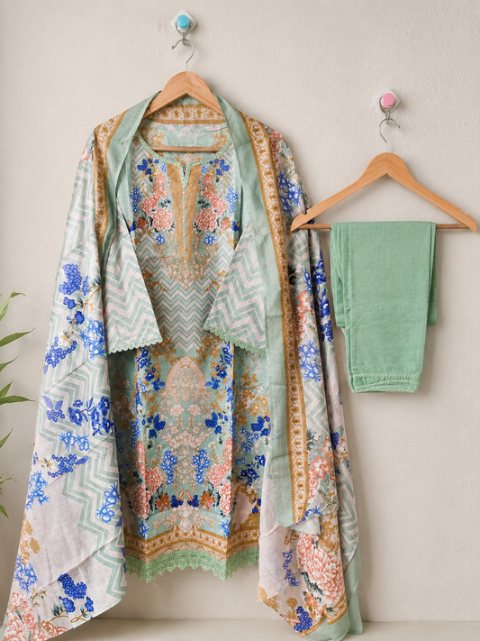 Lawn Suit Set β Seafoam Green