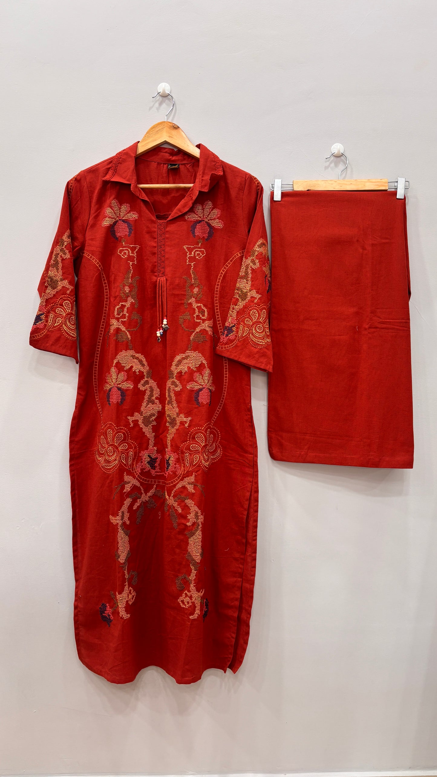 Rust Blossom Designer Suit Set