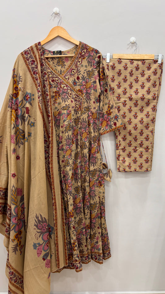 Floral Heritage Cotton Suit Set