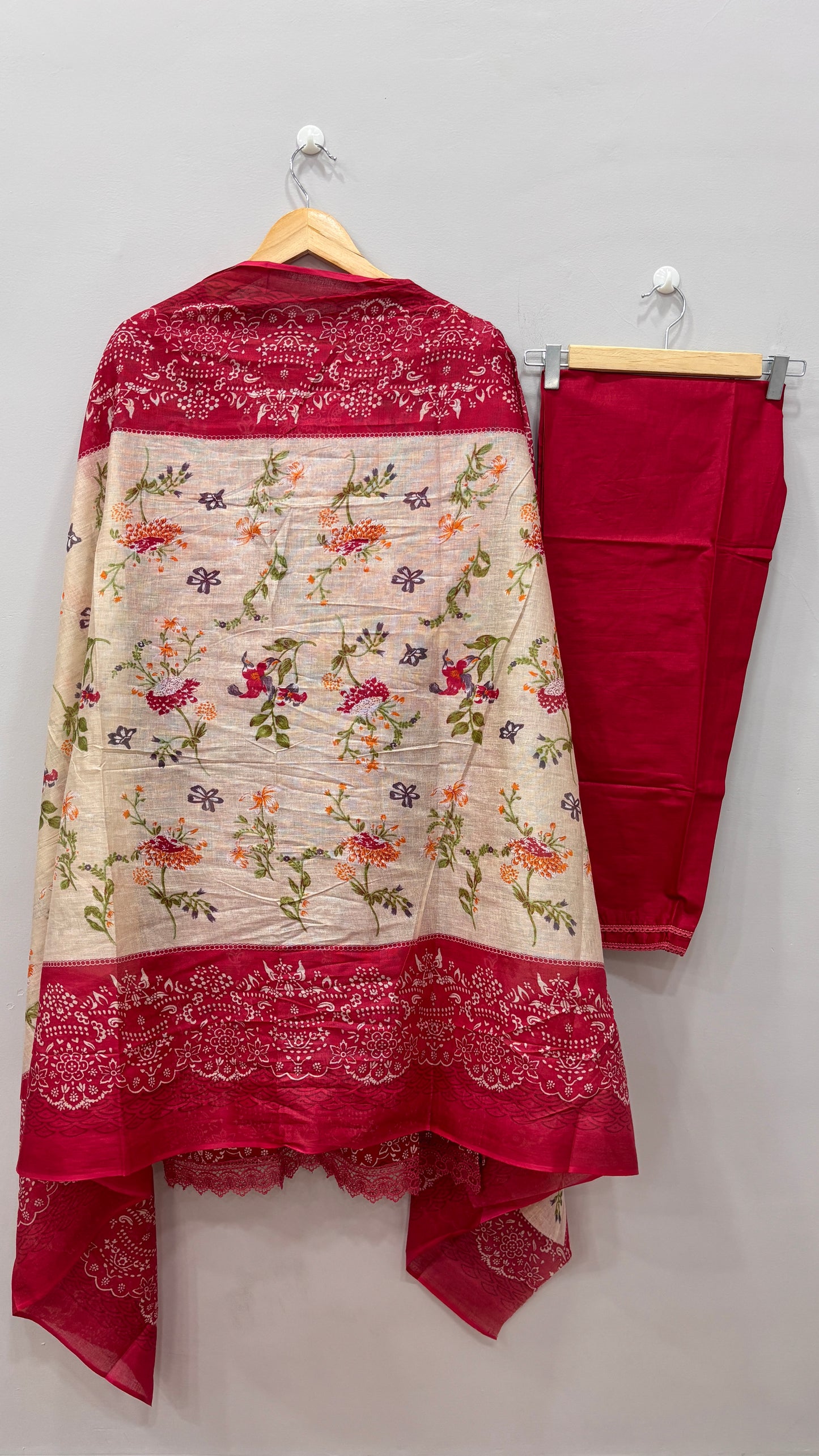 Lawn Suit Set – Ruby Blossom