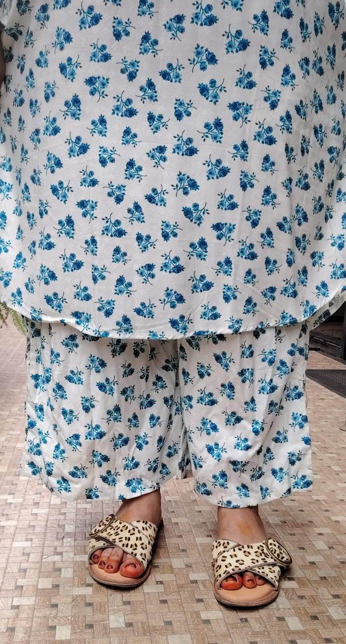 White Blossom Floral Cord Set - CandiRobes