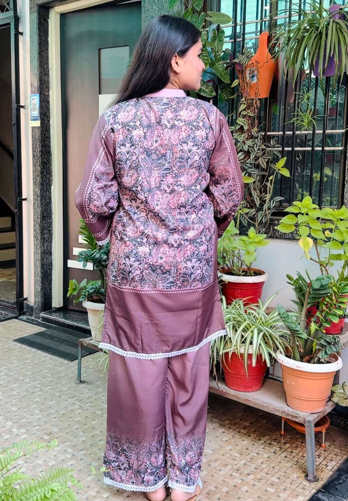 turkish printed cord set for women - CandiRobes