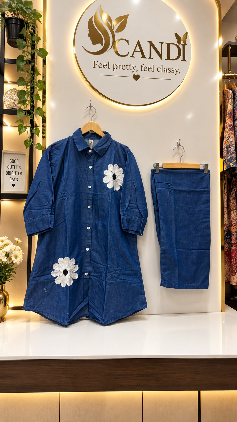 denim cord set