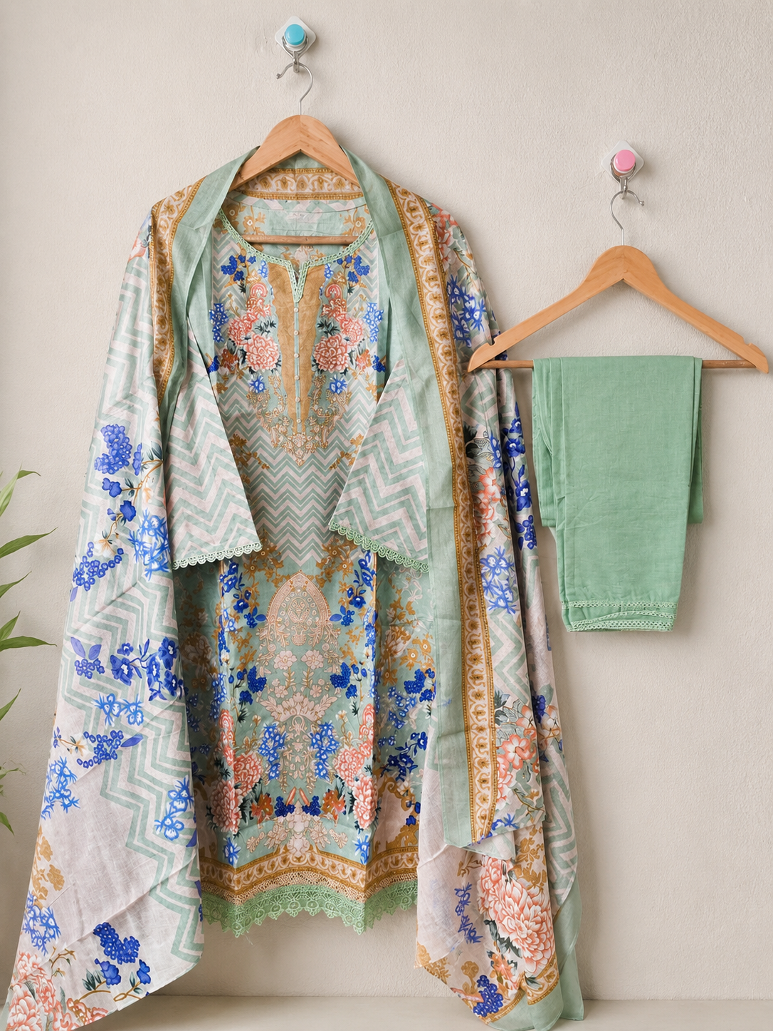 Lawn Suit Set – Seafoam Green