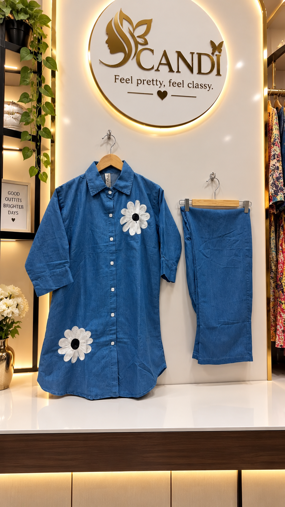 denim cord set