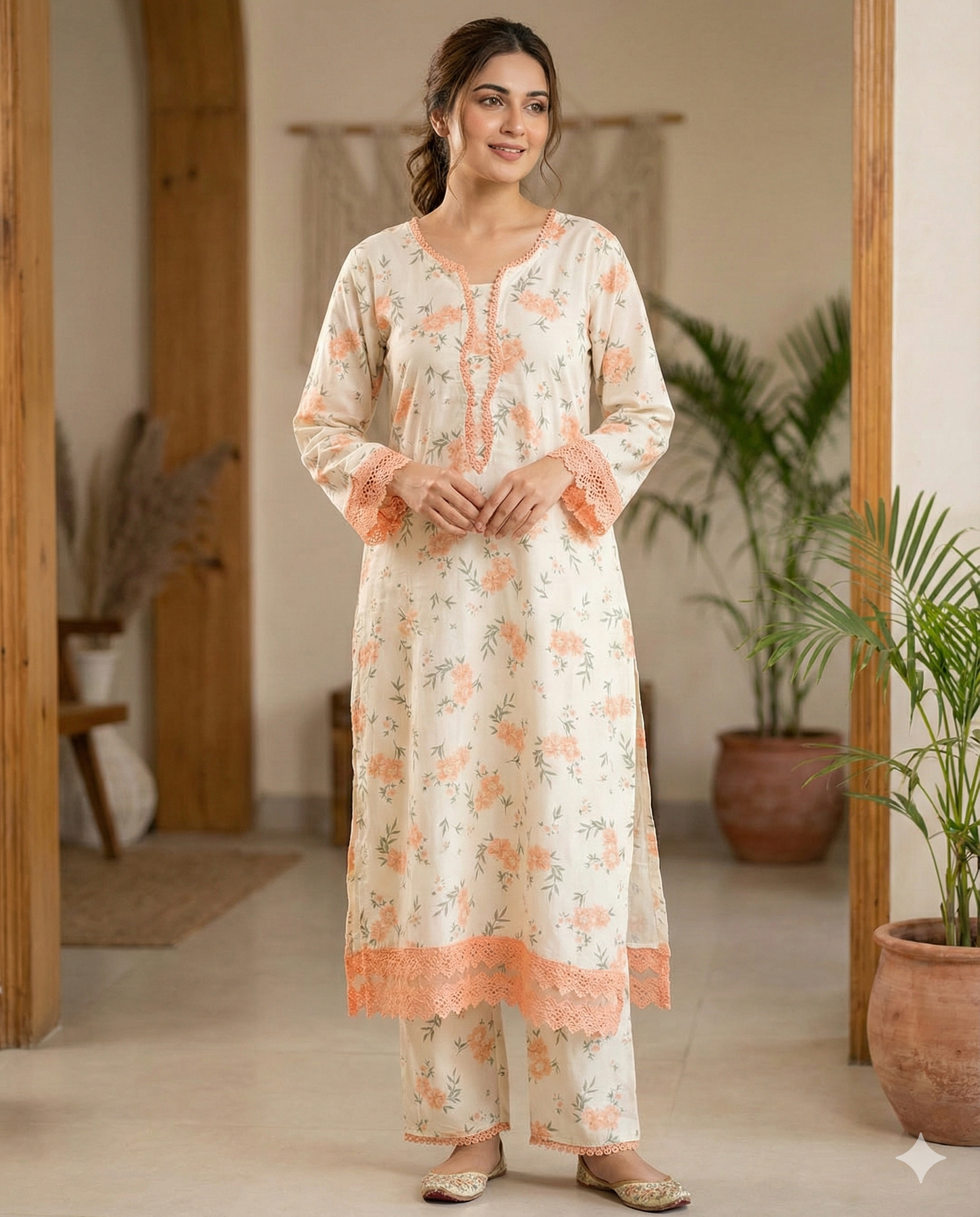 Printed Kurti Pant Set