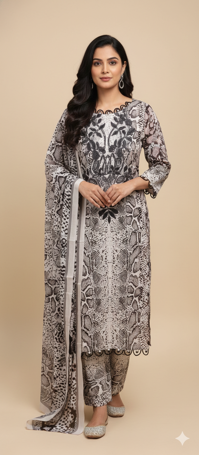 Royal Twinning Combo  Cotton Kurti  Set