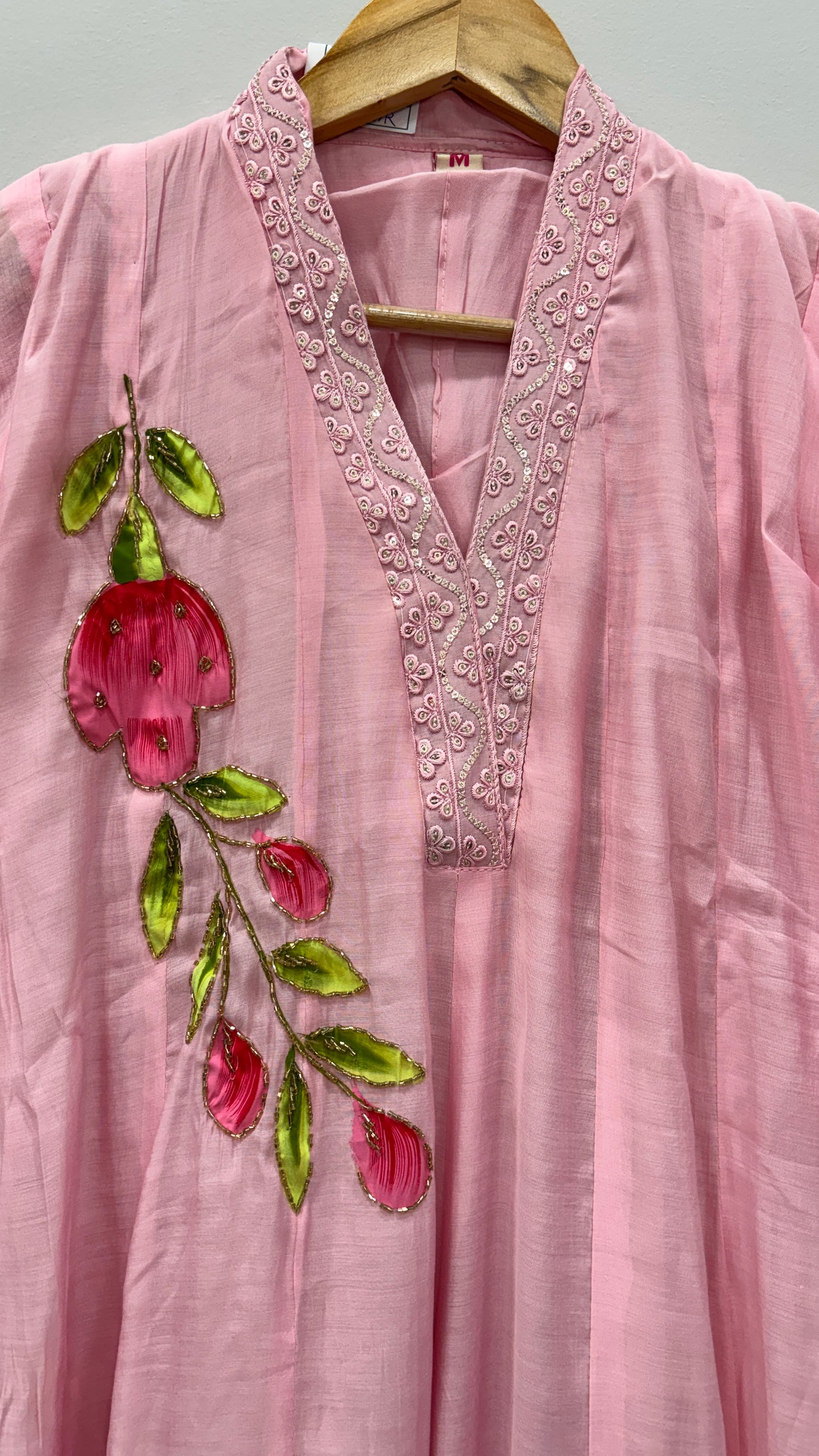 Pink Petal Grace Kurti Set