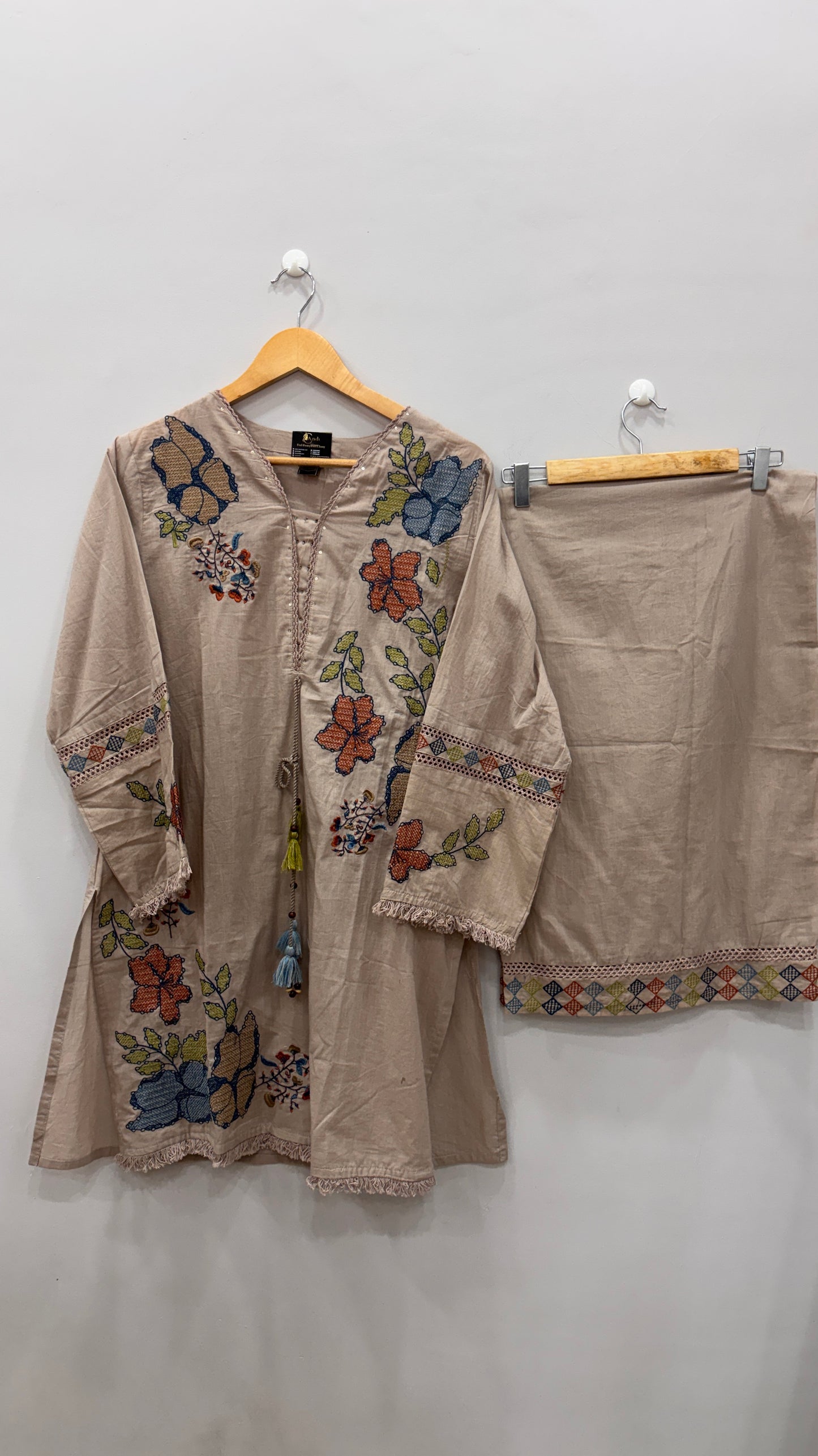 Blossom Breeze Kurti Pant Set