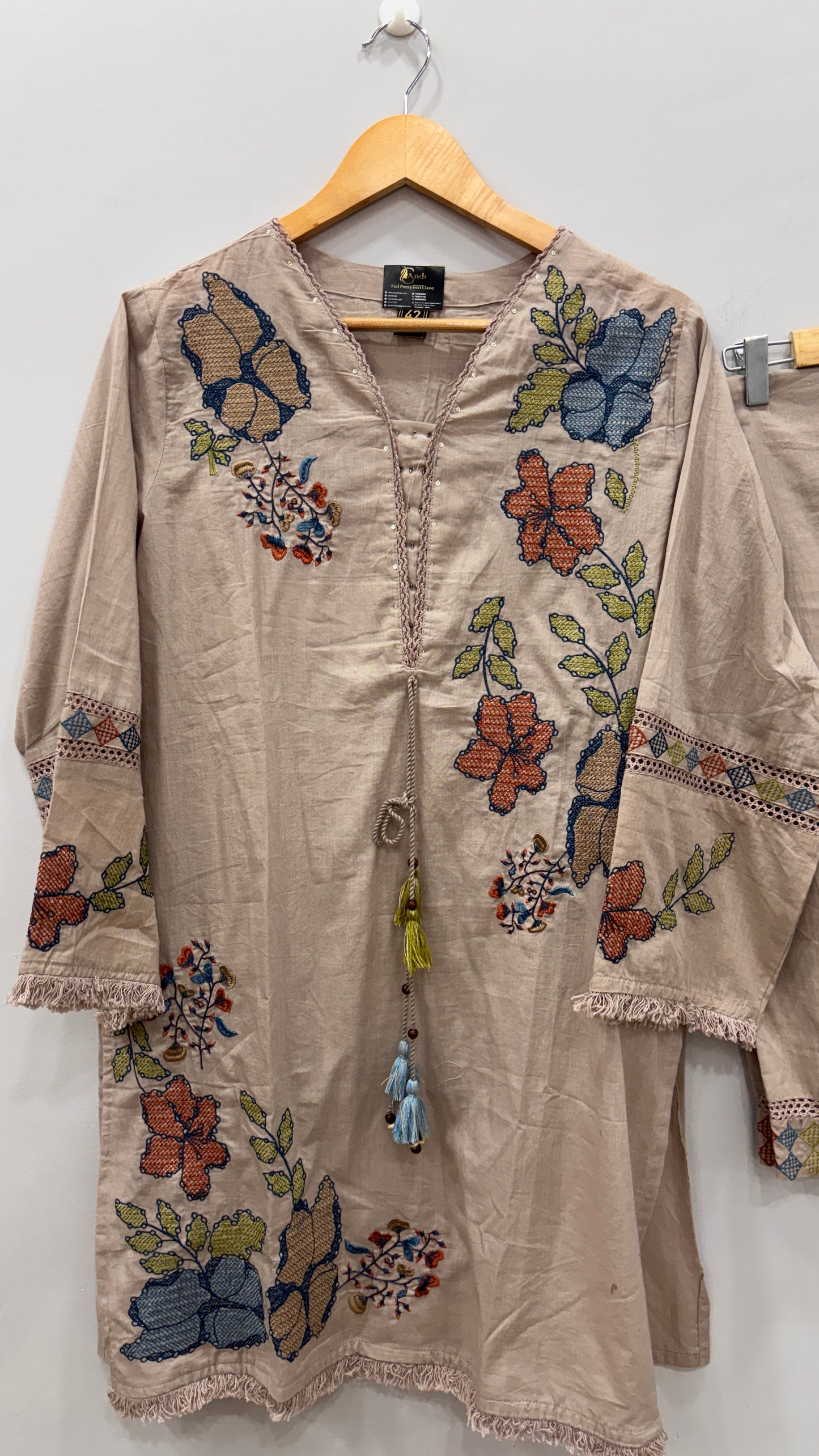 Blossom Breeze Kurti Pant Set