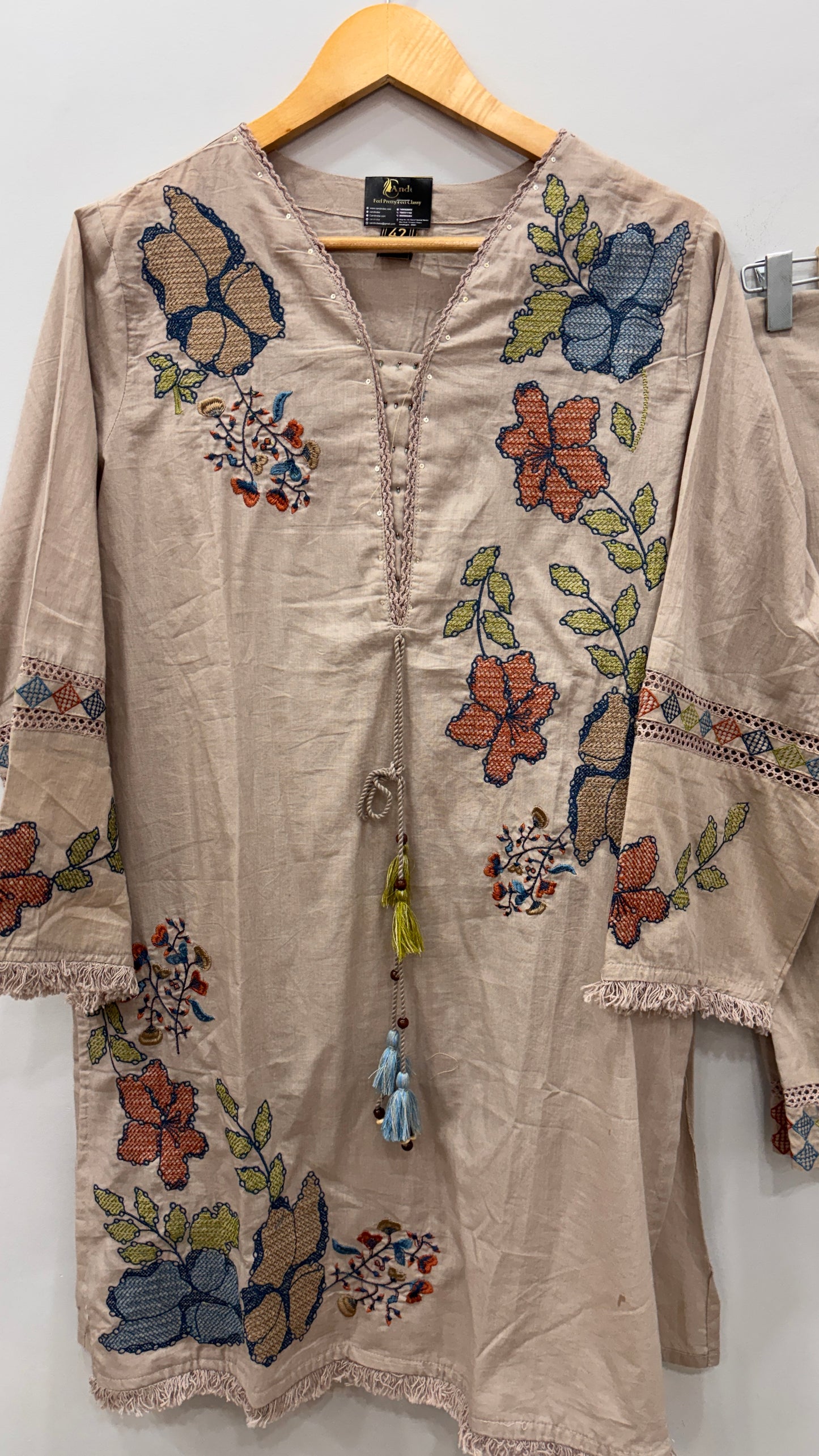 Blossom Breeze Kurti Pant Set