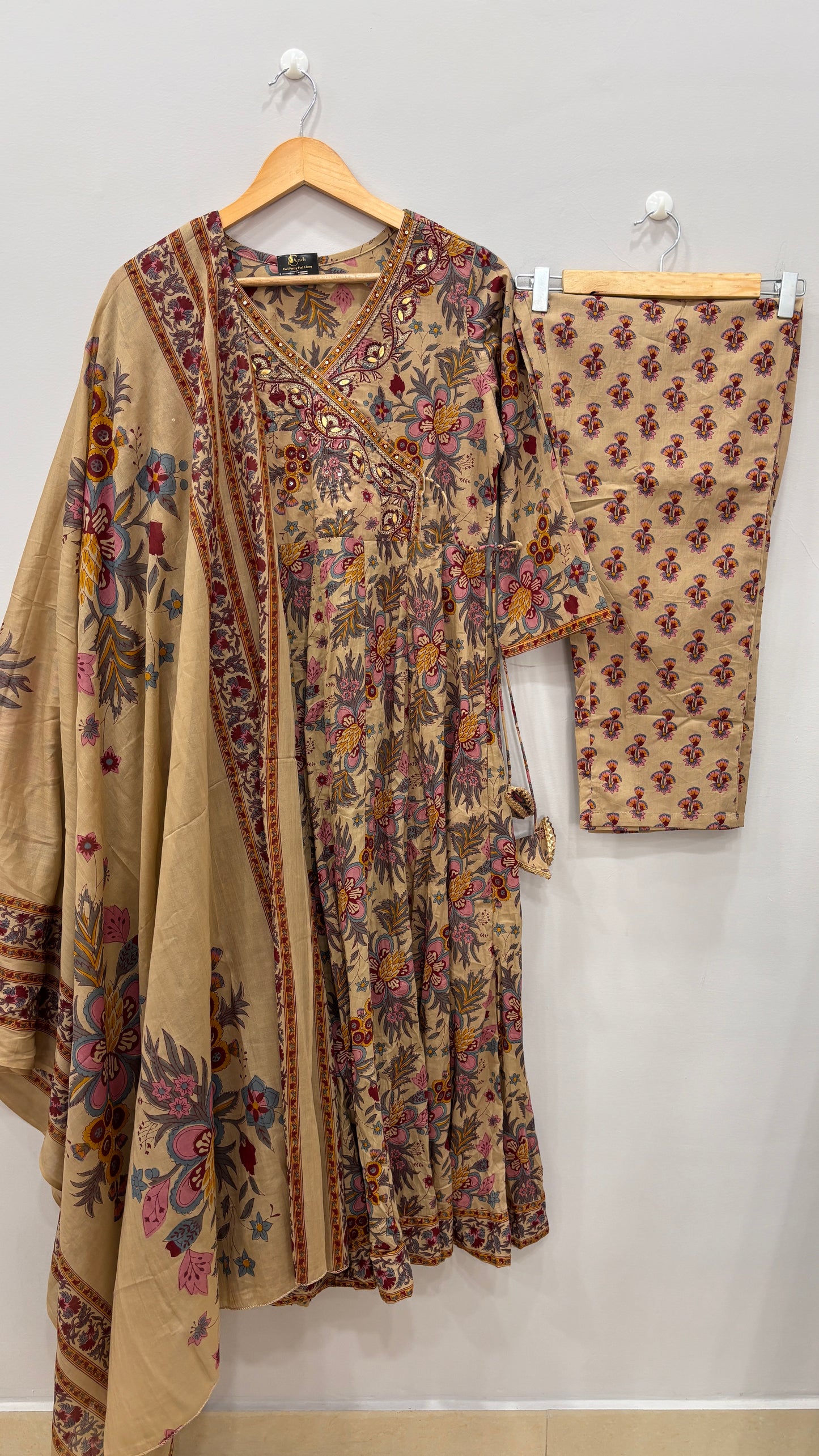 Floral Heritage Cotton Suit Set