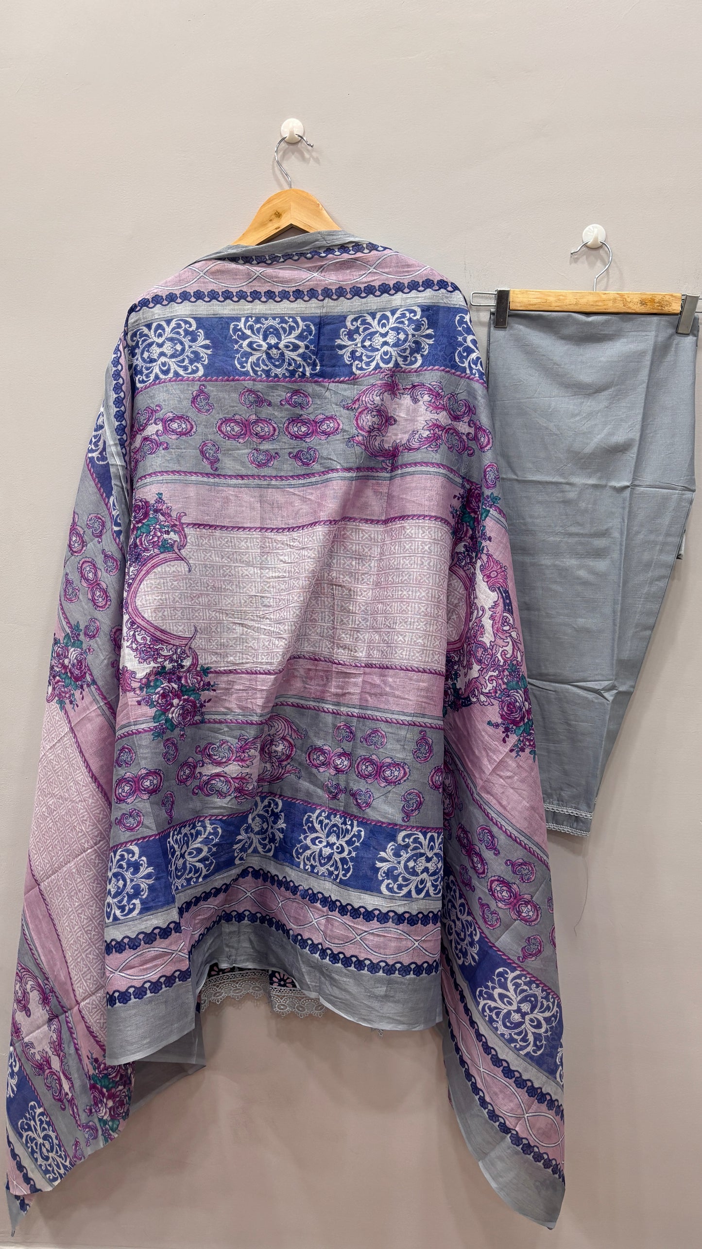 Lawn Suit Set – Frost Blue