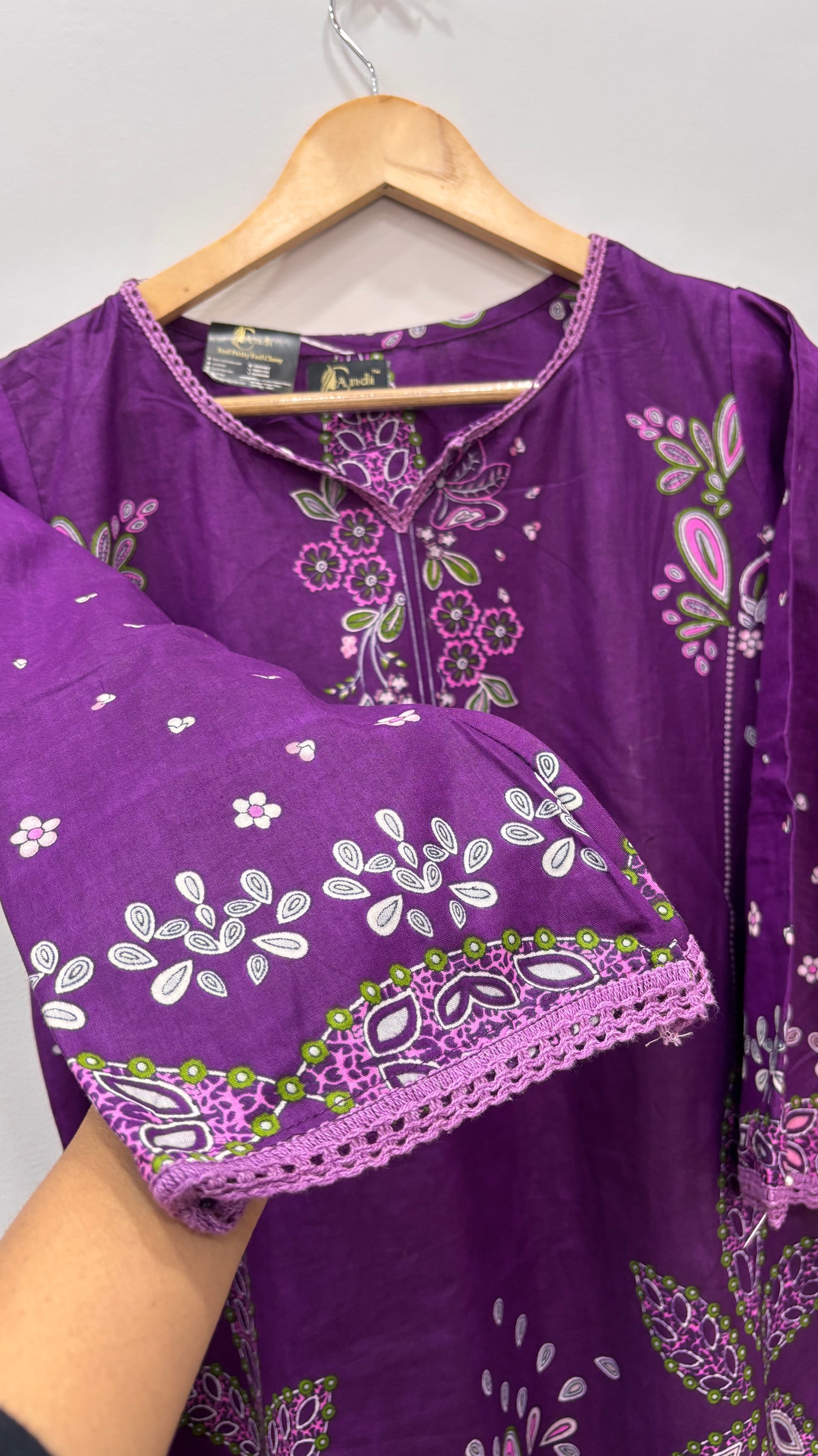 Purple Printed Lawn Suit Set