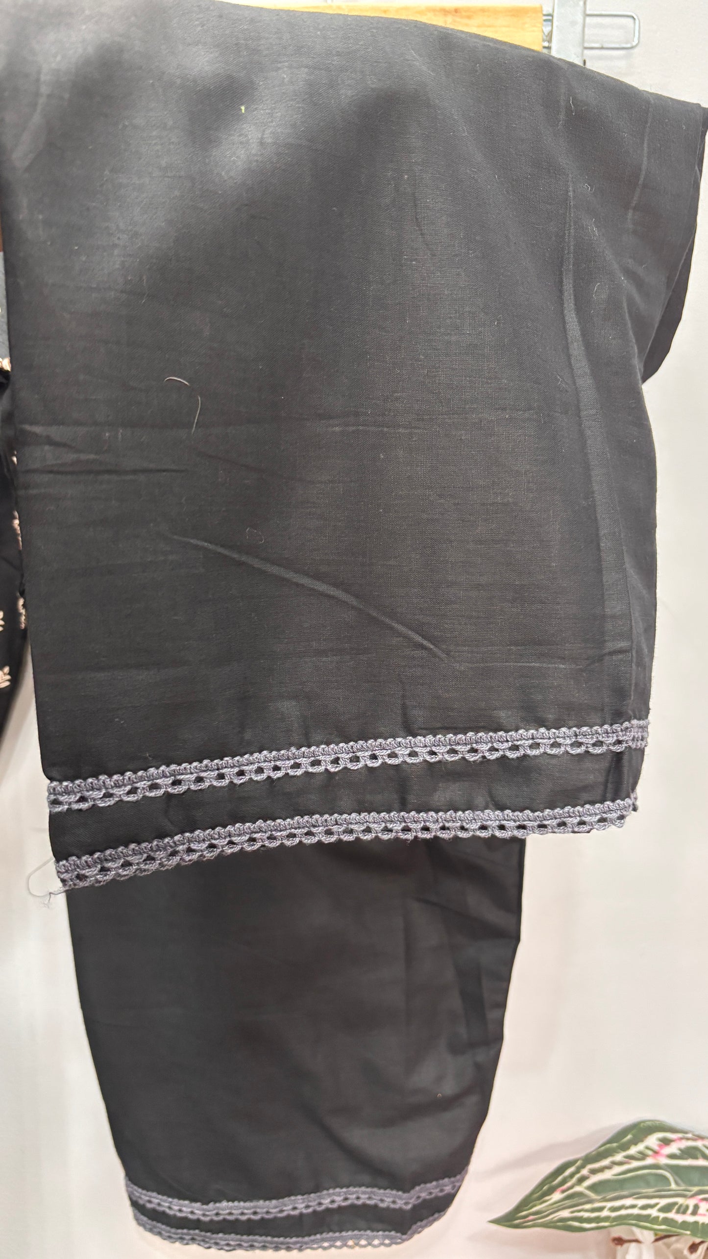 Black Cotton lawn Printed Kurta Set