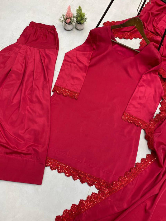 Pink Farsi Salwar & Dupatta set