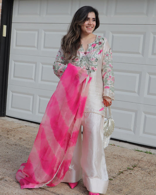 White Farsi Salwar – Stylish