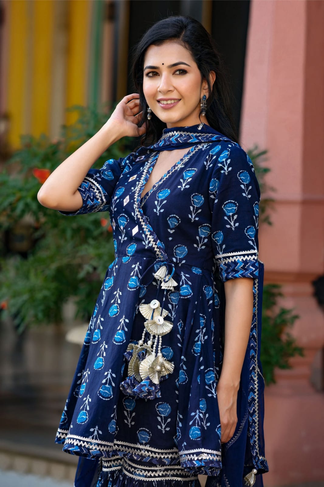 Floral Blue Sharara Set 💙
