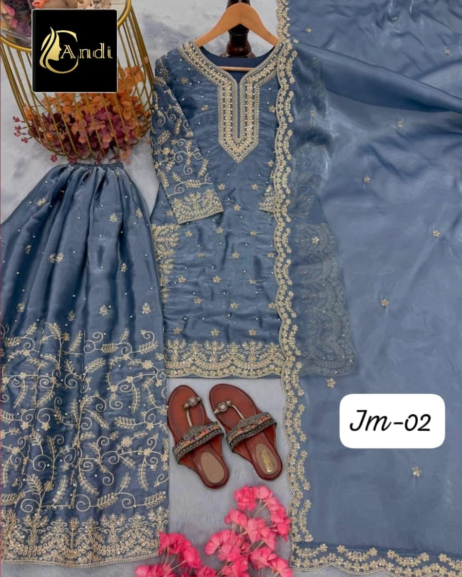 Heavy Embroidered Plazo Set