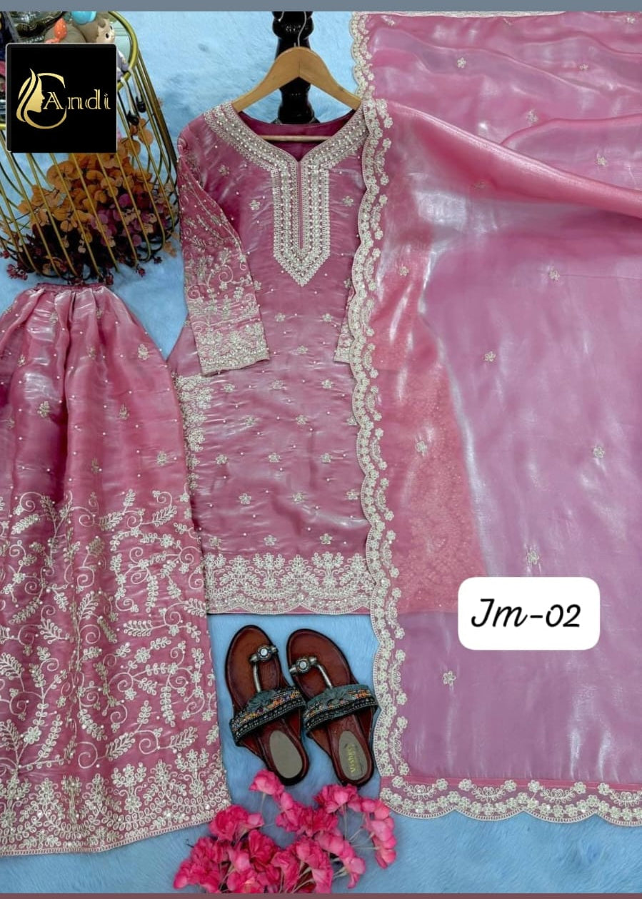 Heavy Embroidered Plazo Set