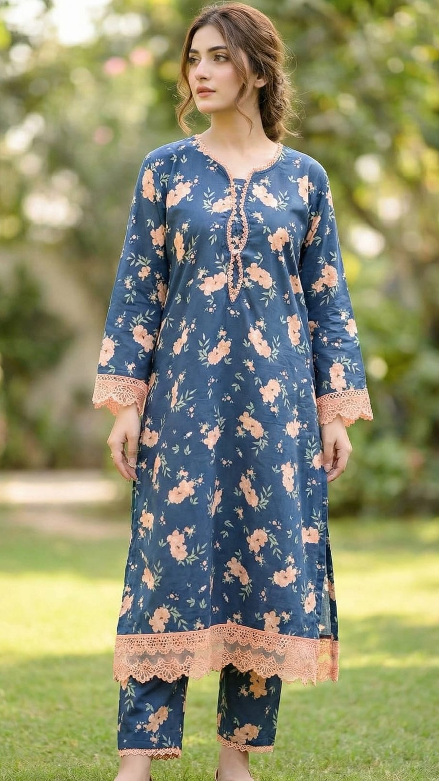 Printed Kurti Pant Set