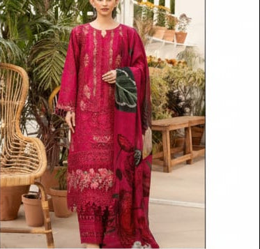 Unstitched Suit Set Red
