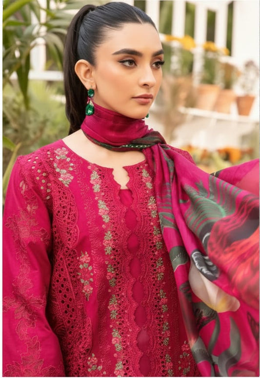 Unstitched Suit Set Red