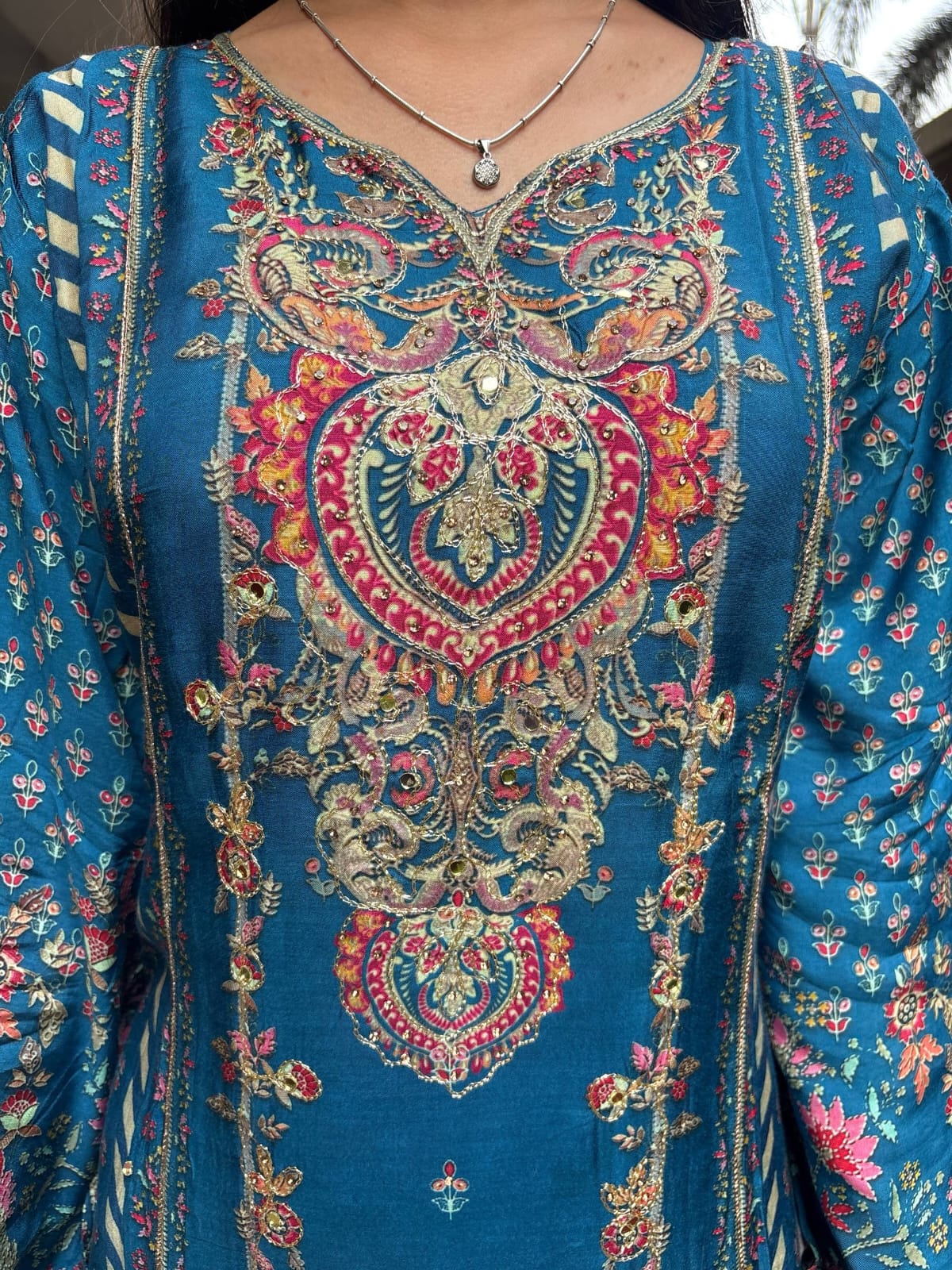 Premium Muslin Suit Set for Women with Dupatta