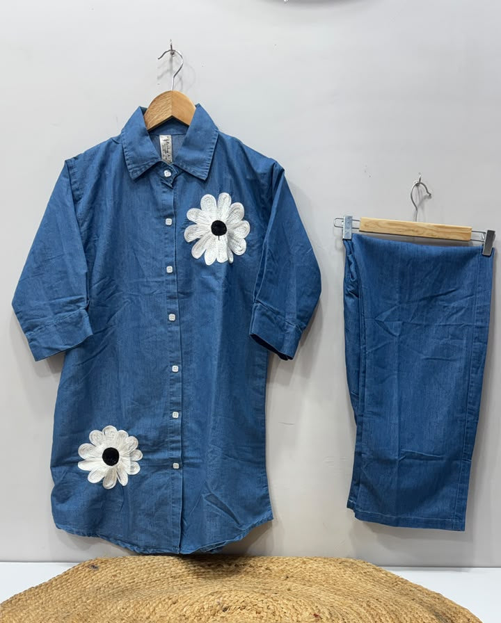 denim cord set