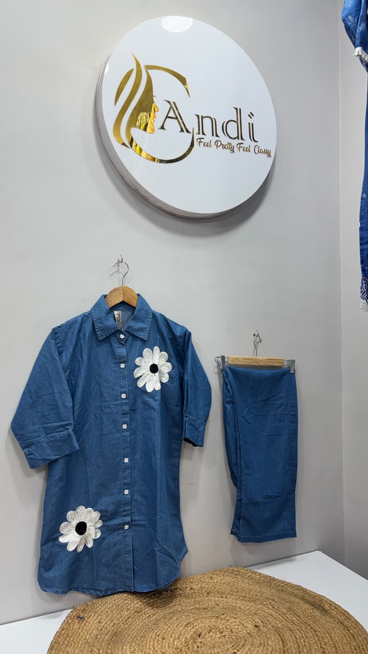 denim cord set
