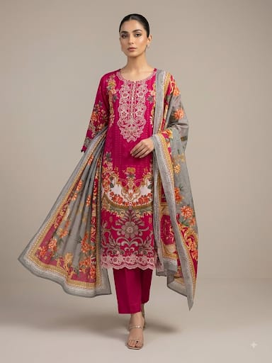 JAZMIN Heavy Patch Work RED SUT