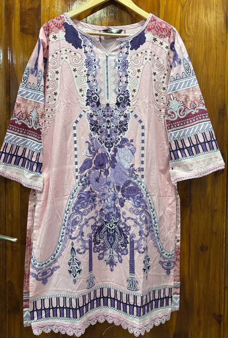 Lawn Suit Set – Soft Pink Purple