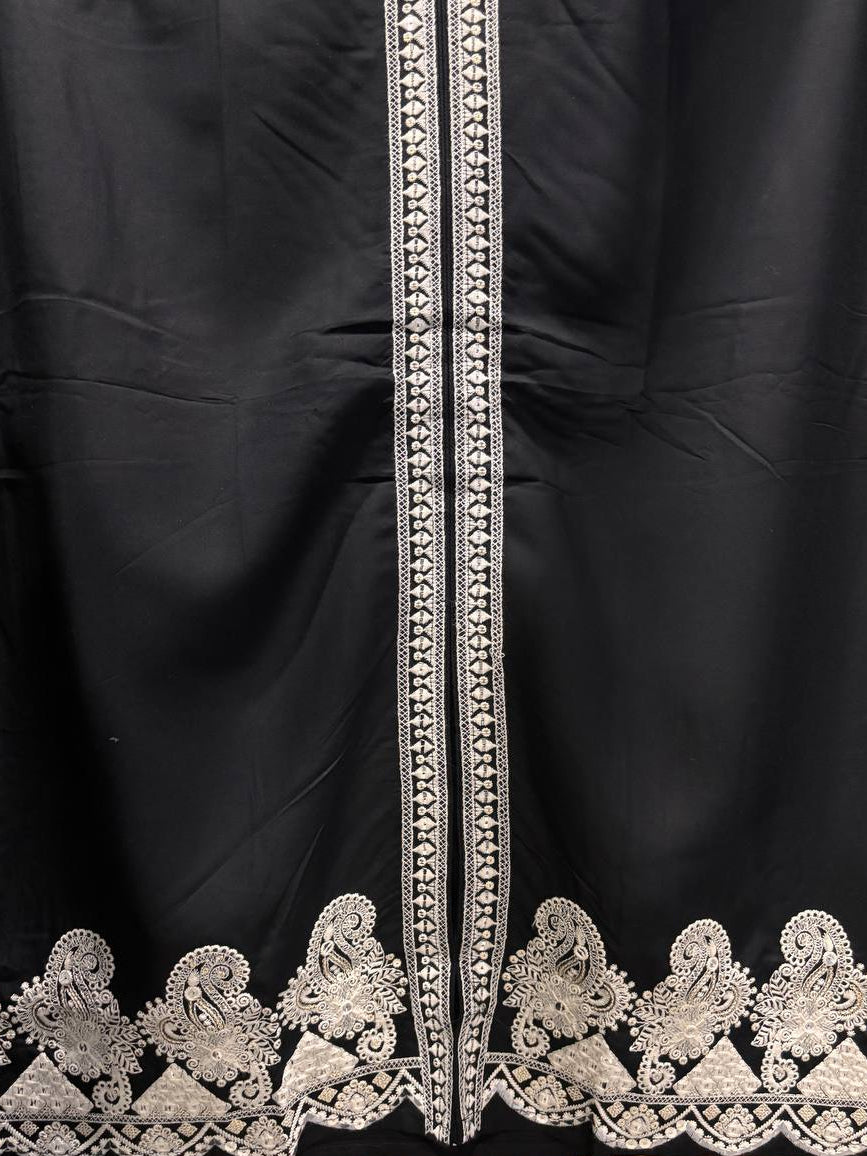 Zarmina Black Embroidered Kurta pant